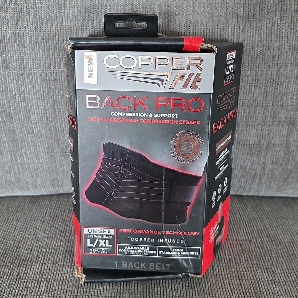 Copper‎ Fit Back Pro Compression & Support Belt L/XL, New